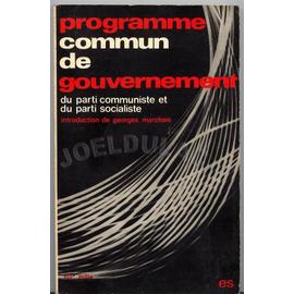 Programme Commun De Gouvernement de Programme Commun - Livre